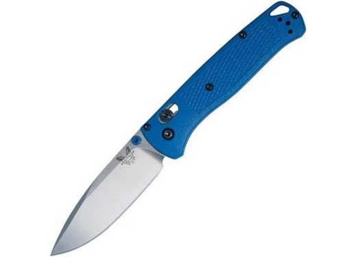 veitsien hiomistyypit - Benchmade Bugout osittain tasainen hionta - knifestock